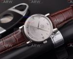 Perfect Replica Omega Deville Stainless Steel Case Roman Markers 40mm Watch
